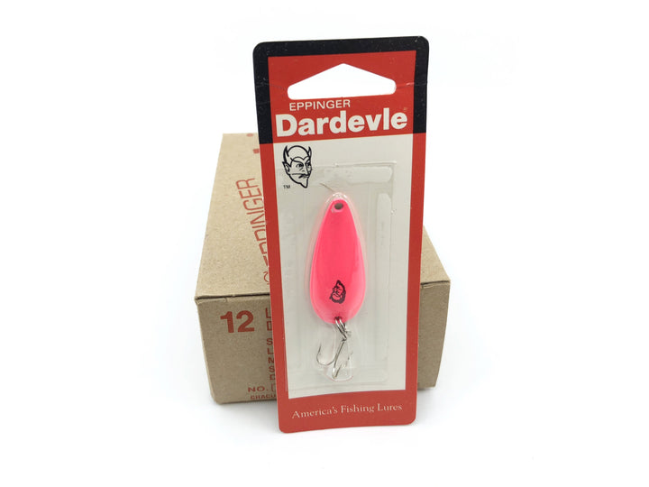 Eppinger Dardevle Dealer Box of 12 Pink Spinnie Lures New on Card