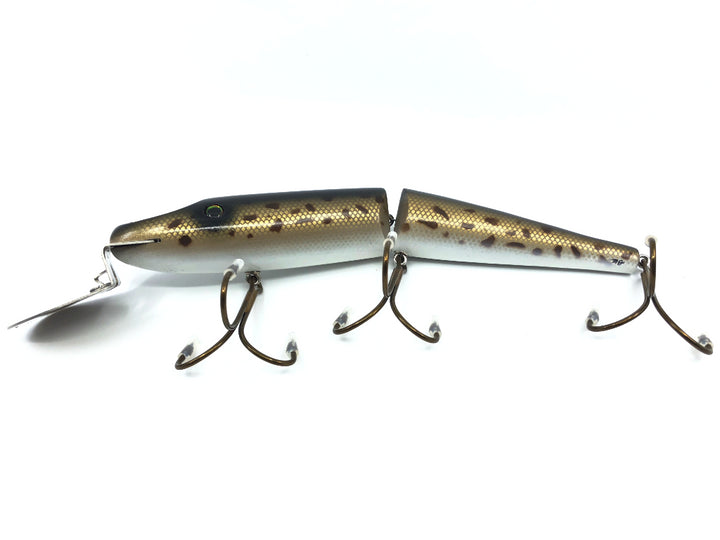 Chautauqua 12" Mega Piko Musky Special Order Lure Color "Spotted Hogsucker"