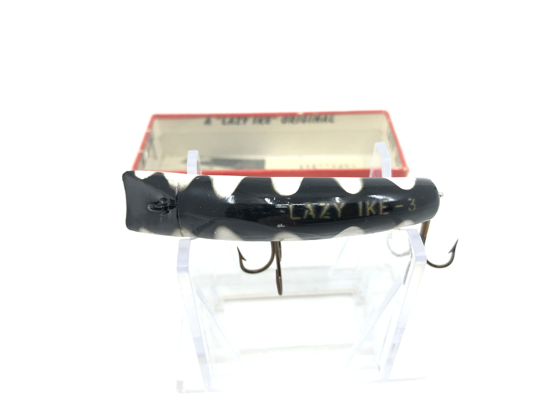 Lazy Ike KL-39 Black Rib Color Lure with Box and Insert
