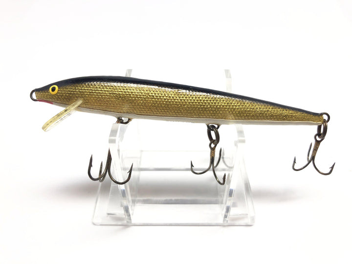 Rapala Minnow Finland Black Gold and White