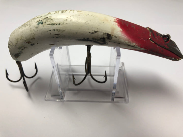 Wooden Kautzky Musky Ike by Lazy Ike Red and White
