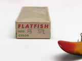 Detailed Imitation Flatfish with F5 Box. This perch type lure is about the same size as a X5 (2 3/4"). The lure is in great condition with little to no signs of wear. The box is a F5 SPL (Silver Plated)  and is in great condition with only a little bit of dirt on the top. See photos. 