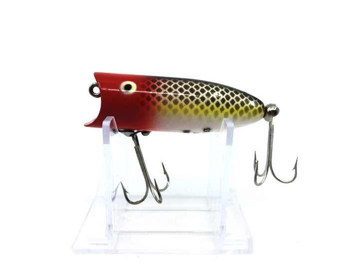 Heddon Baby Lucky 13 RH Frog Scale Red Head Color