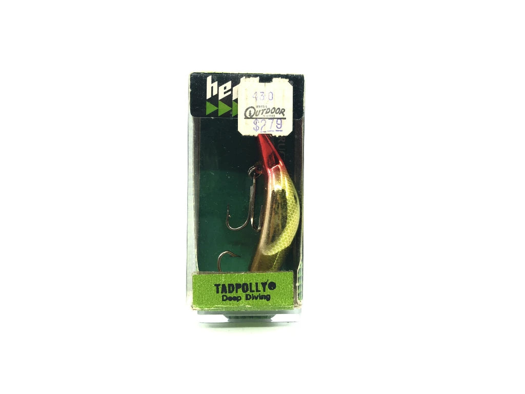 Heddon Tadpolly 9000 GGR Gold Green Stripe/Red Head New in Box