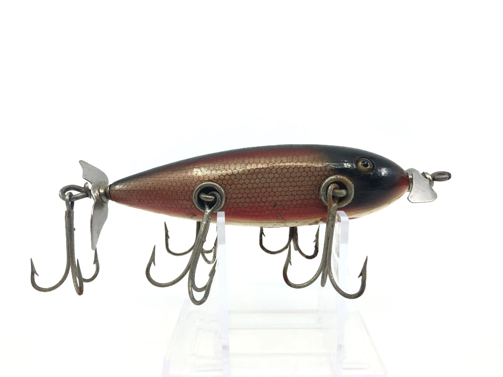Creek Chub Glass Eyed Injured Minnow Red Side Color Added Hooks