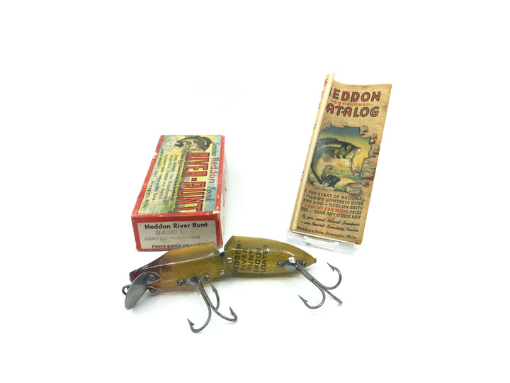 Heddon River Runt Spook Jointed-Floating 9430 L Perch Color with Box/Catalog