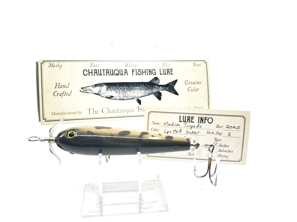 Chautauqua Special Order Wooden Medium Torpedo in Spotted Sucker Color 2020