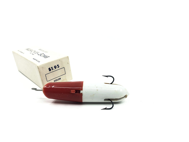 Vintage Weedless Muskovie-Bomb Red/White Color with Box
