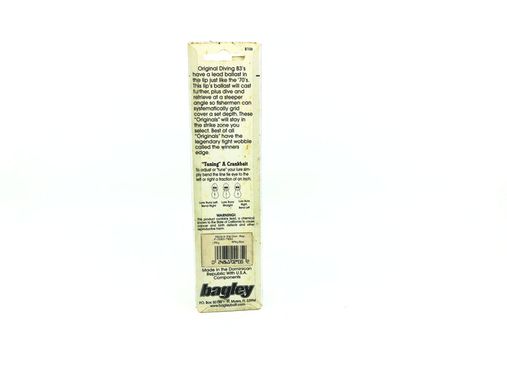 Bagley Diving Balsa B3 DB3-79SG Super Glow Blue on Chartreuse Color, New on Card
