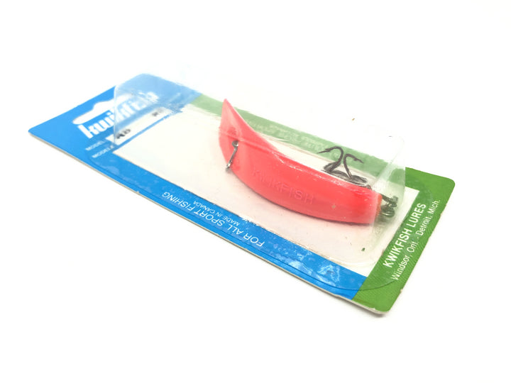 Kwikfish K8 RF Red Fluorescent Color New on Card Old Stock