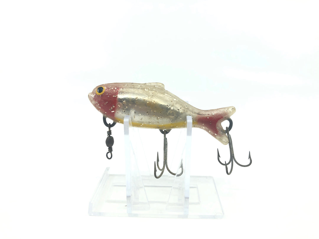 Unknown Red and Silver Sparkle Minnow.
