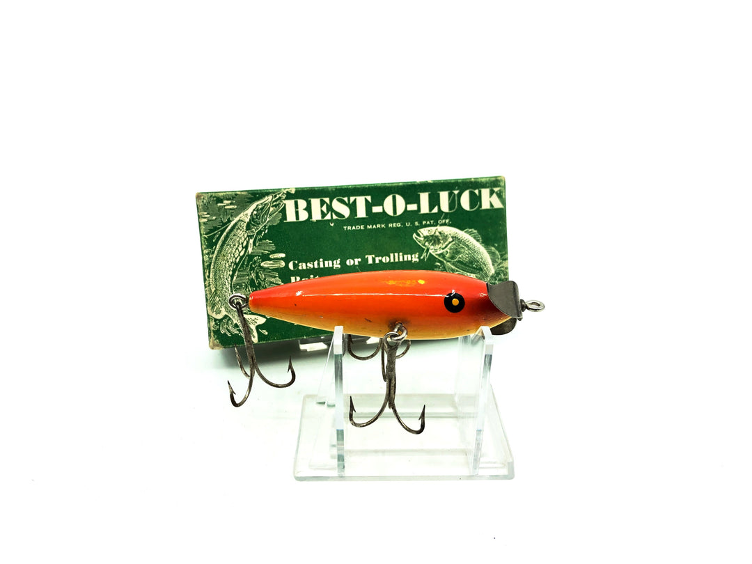 South Bend / Best-O-Luck 910 Weighted Underwater Lure, YRS Yellow/Red Color with Box