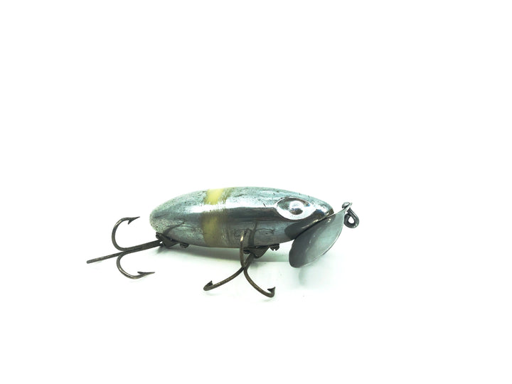 Arbogast Jitterbug Chrome #105 Color, Flat-Eyed Model