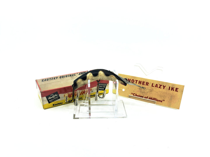 Vintage Kautzky's Wooden Lazy Ike Deep Ike BLR Black Rib with Box