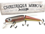 Jointed Chautauqua 8" Minnow Musky Lure Special Order Color "Red Scale"