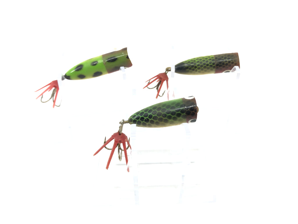 Lot of Three Small Poppers / Oreno Lures