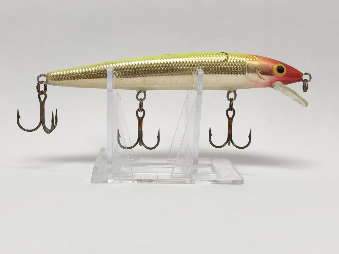 Large Rapala Red and Gold Minnow 