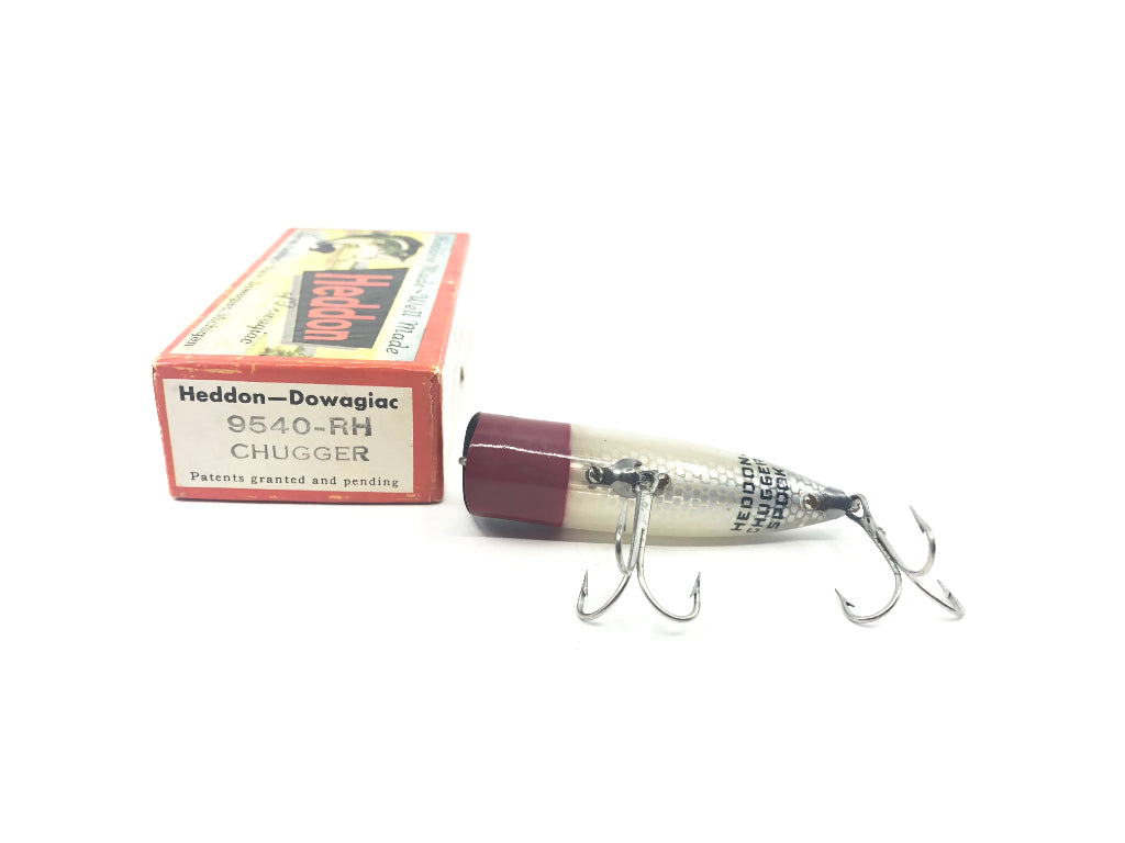 Heddon Chugger Spook 9540RH Red Head White Color with Box