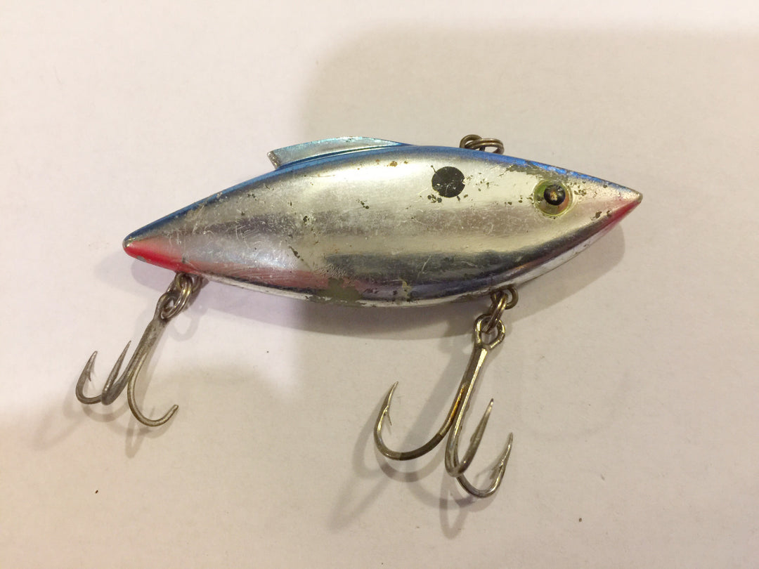 Unmarked Rat L Trap / Spot Lure in Chrome with Blue