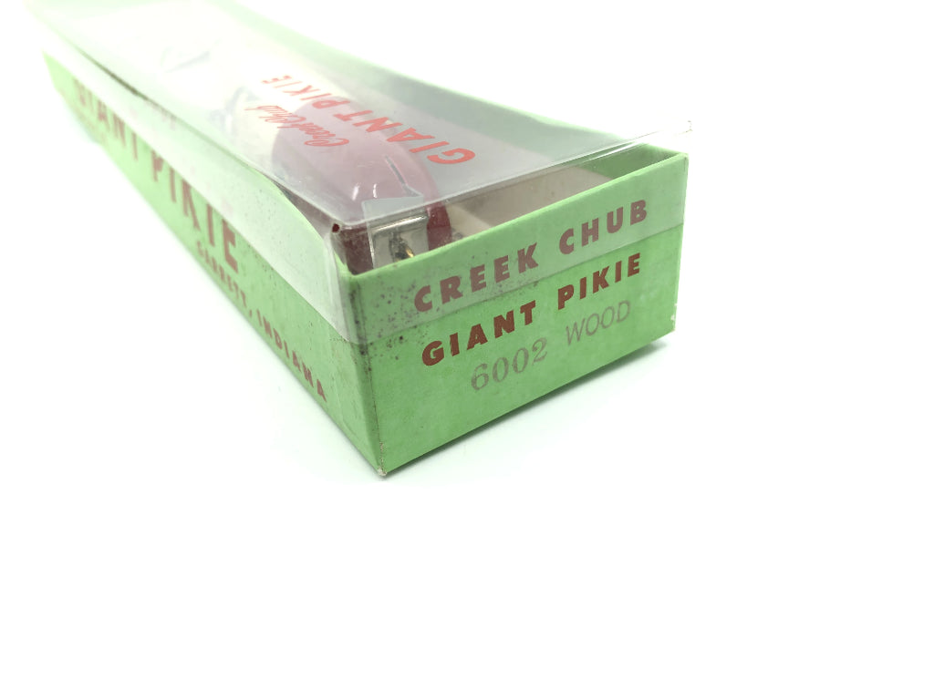 Creek Chub Giant Straight Pikie 6002 Red Head White Color New with Box
