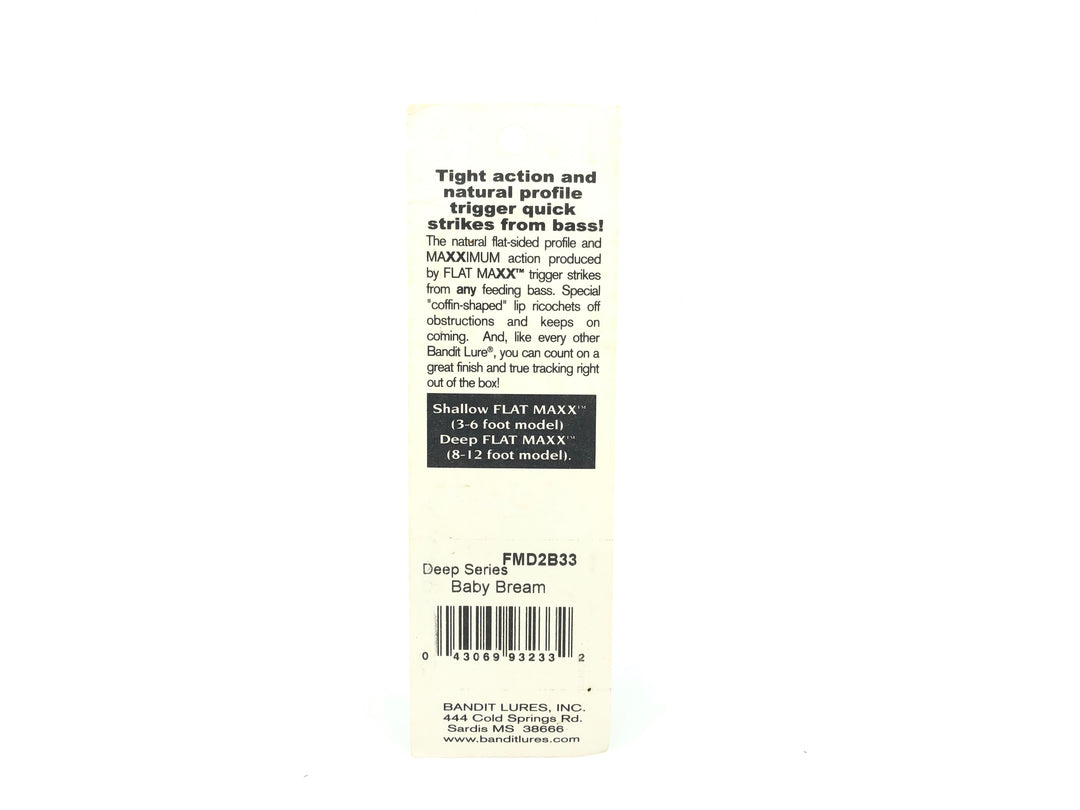 Bandit Flat Maxx Deep Series Baby Bream Color New on Card