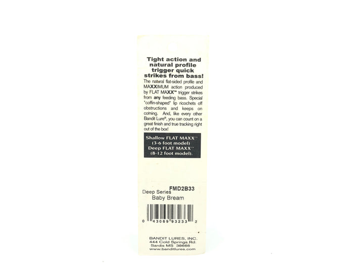 Bandit Flat Maxx Deep Series Baby Bream Color New on Card