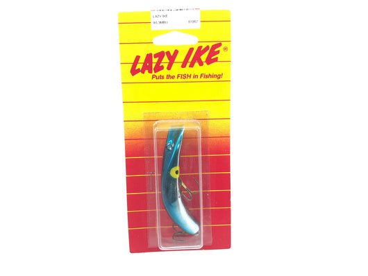 Lazy Ike New on Card Metallic Blue Color Size 3