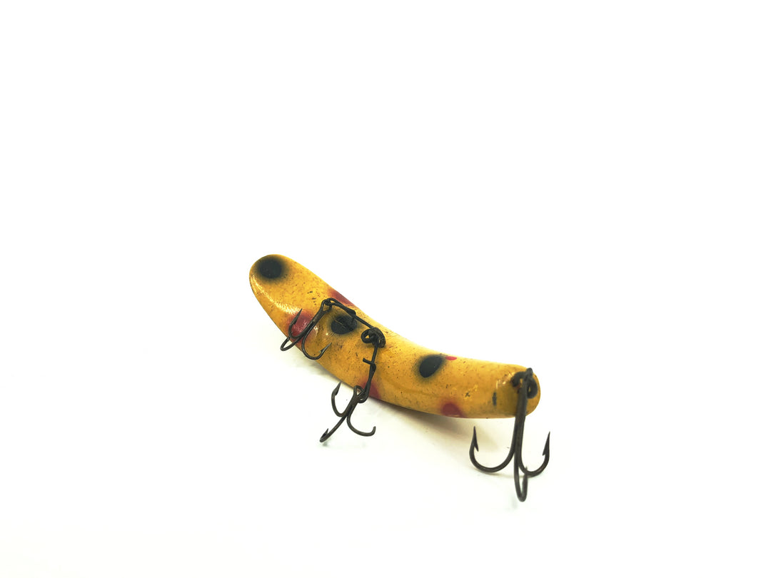 Helin Vintage Flatfish U20 Yellow Spotted Color Lure