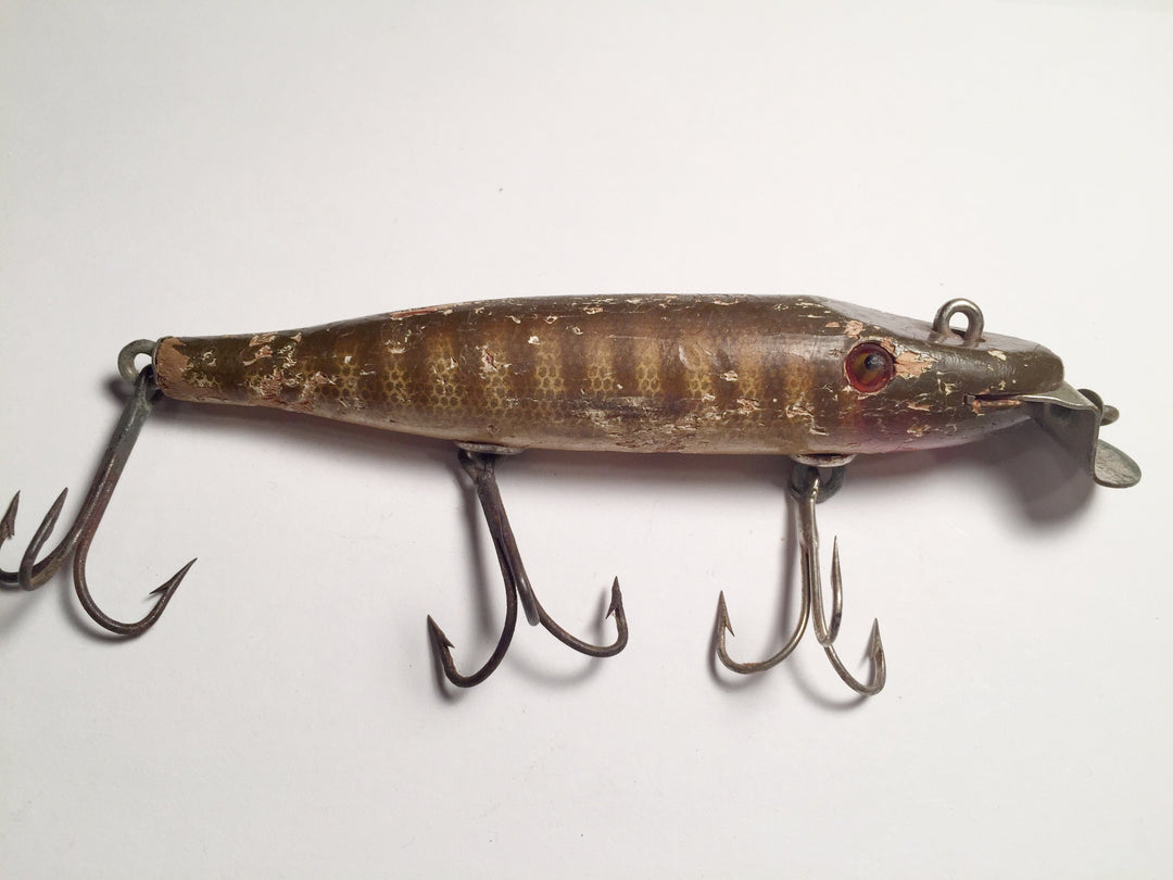 Creek Chub 700 Pikie Wooden Lure Glass Eyes Warrior DLT