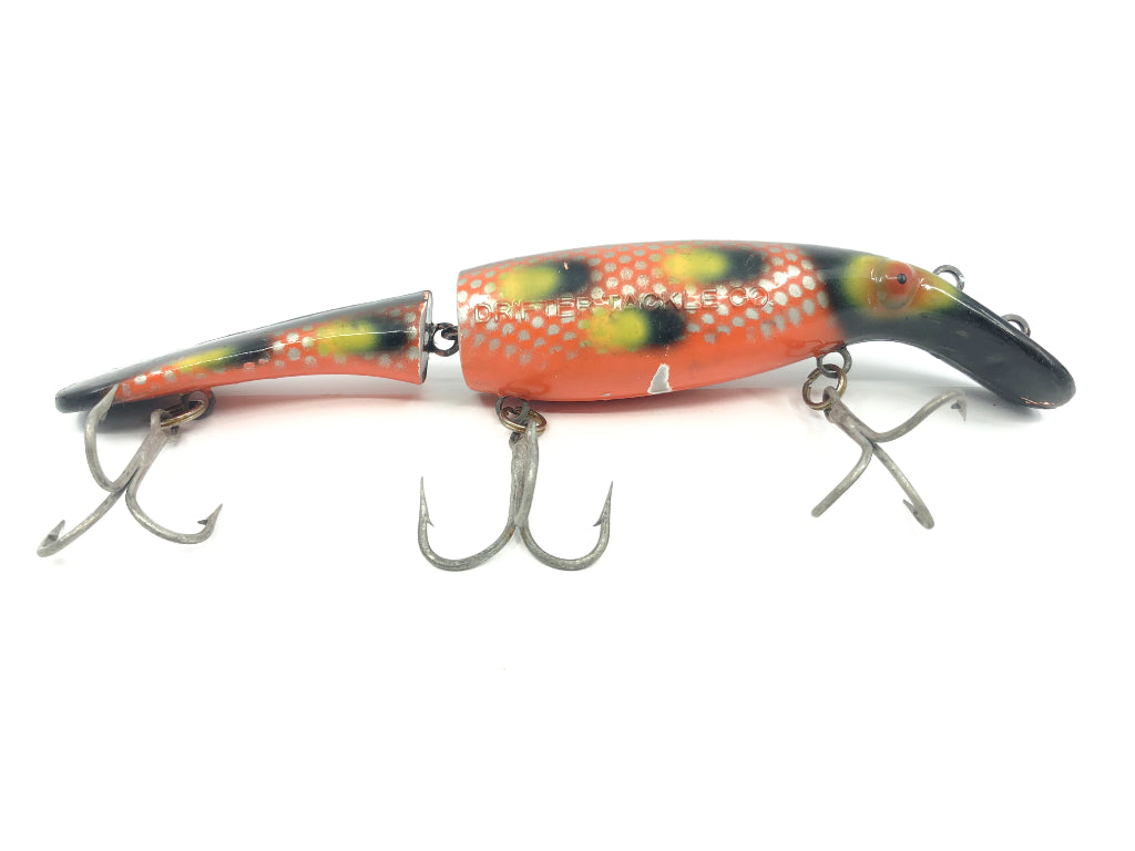 Drifter Tackle The Believer 8" Jointed Musky Lure Color 17 Orange Scale