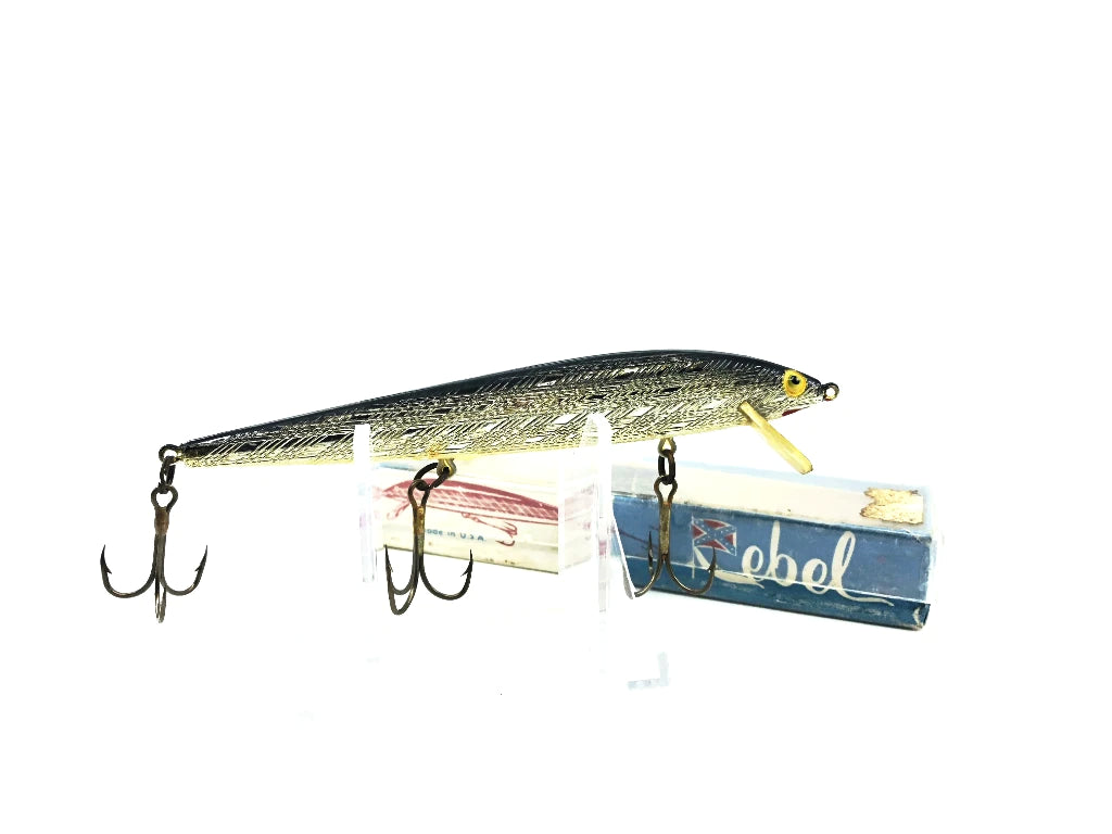 Vintage Rebel 4 1/2" Minnow with Flag Box