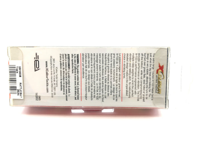 Excalibur / XCalibur XR100 Tilapia Color New in Box Rattle Bait Lipless Lure New Old Stock