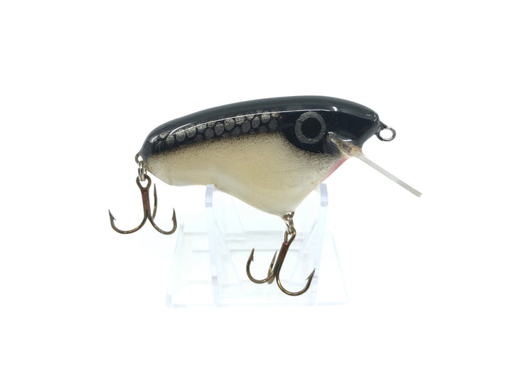 Crane Wooden Musky Lure 103 in Tough Black Scale Back Color