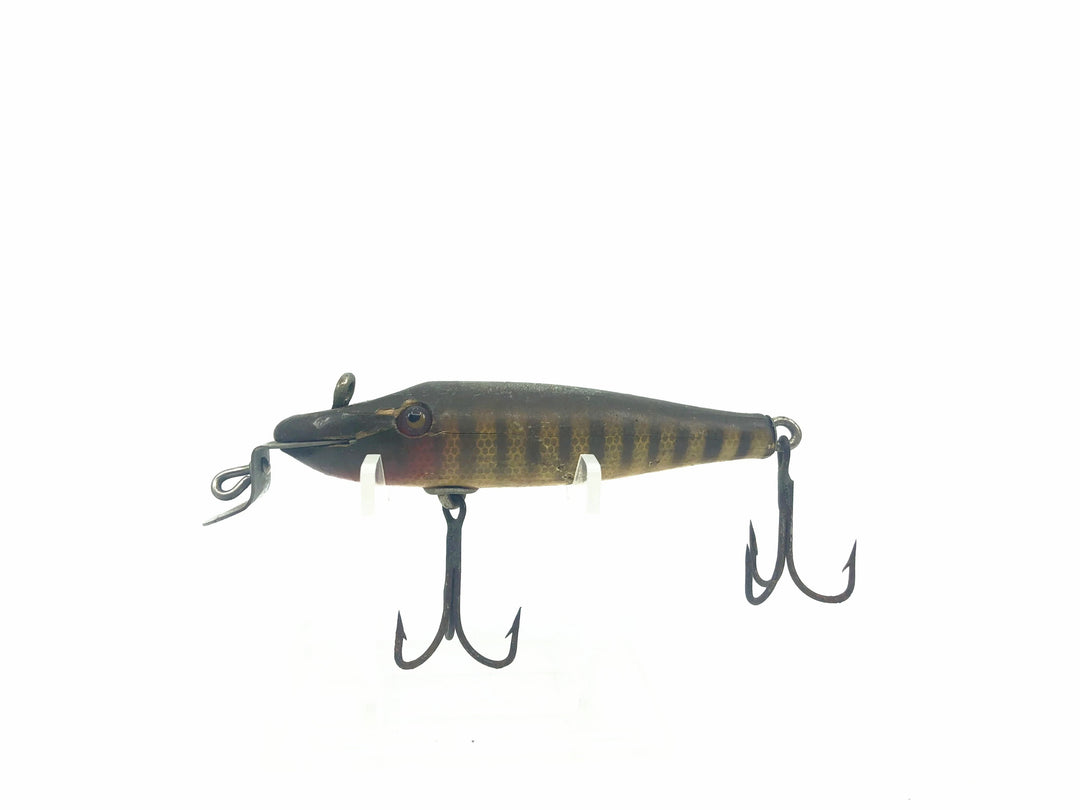 Creek Chub 900 Baby Pikie Minnow in Pikie Color Wooden Lure Glass Eyes DLT