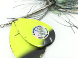 Musky Mayhem Tackle Junior Double Cowgirl Black Chartreuse Color
