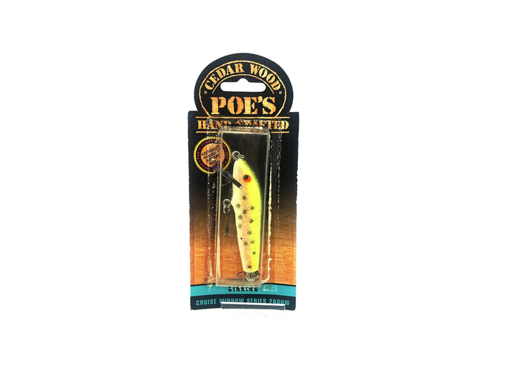 Poe's Cruise Minnow Series 2600W, Rainbow Trout Color on Card