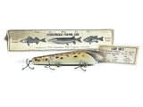 Chautauqua Hardwood Musky Jerkbait in Spotted Hogsucker Color