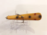 Helin Flatfish Wooden Lure LU Orange with Spots