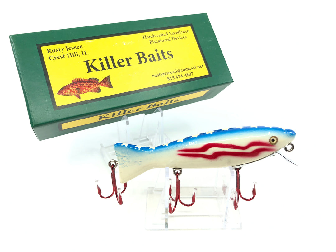 Rusty Jessee Killer Baits Trout Caster Model in Bicentennial Color 2018