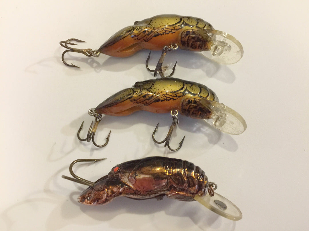 Rebel Crawfish Lot of 3