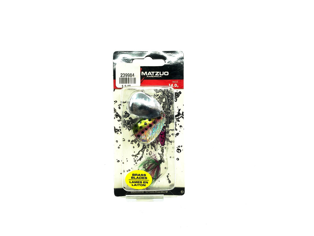 Matzuo Double Shockwave Rainbow Trout Color on Card