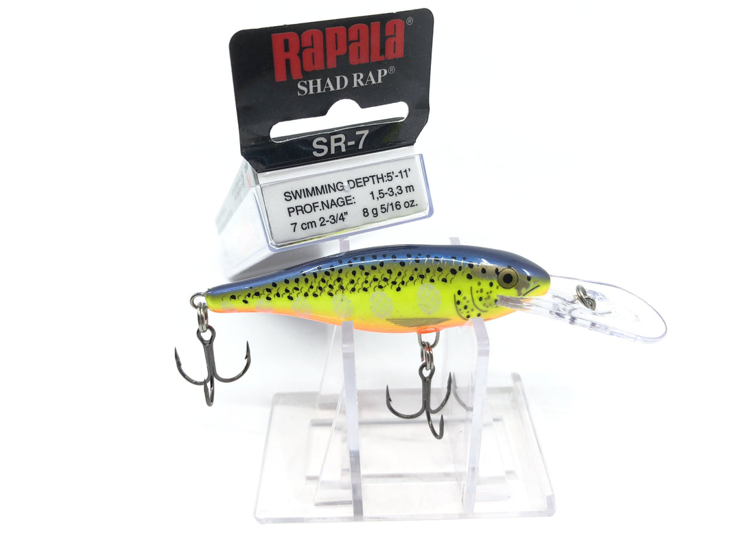 Rapala Shad Rap SR-7 HS Hot Steel Color Deep Runner Lure New in Box