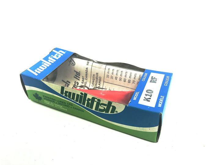 Pre Luhr-Jensen Kwikfish K10 RF Red Fluorscent Color New in Box Old Stock
