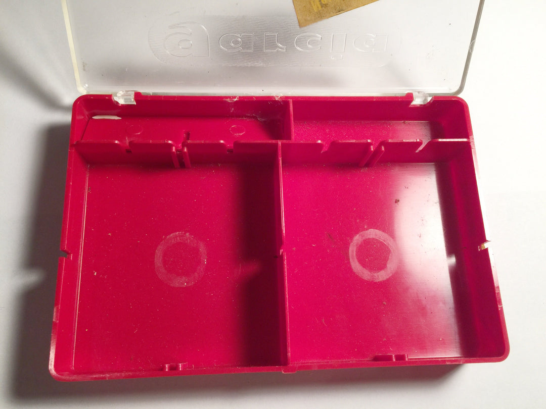 Garcia Platyl Monofilament Fishing Line Spools and Plastic Case Tackle Box