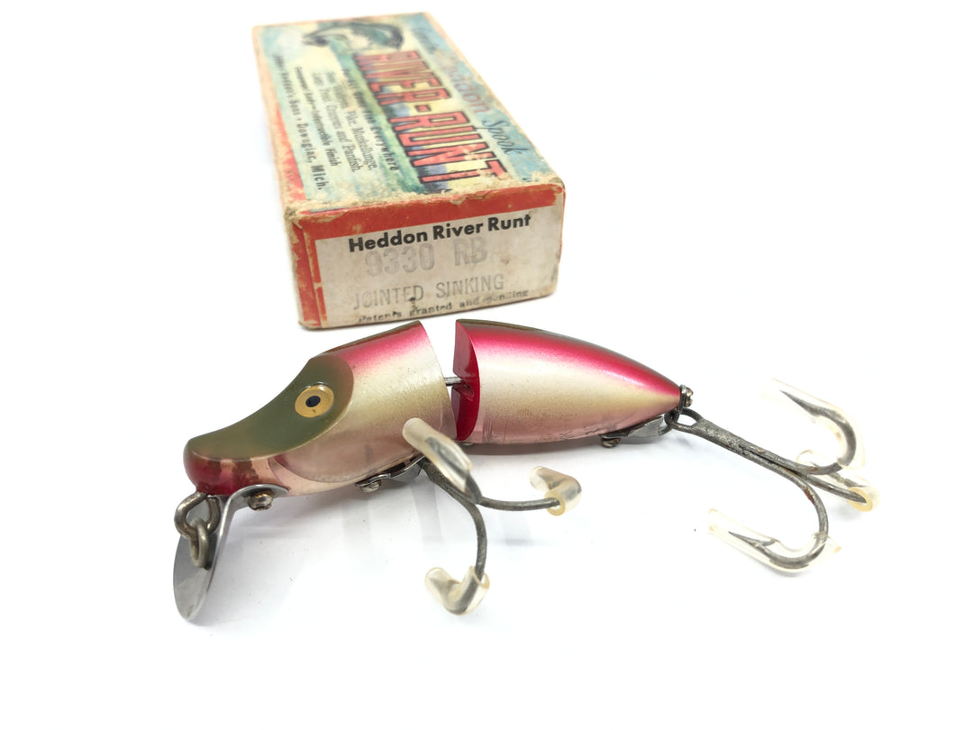 Heddon Jointed River Runt 9330 RB Rainbow Color with Box