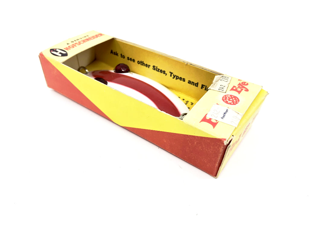 Hofschneider Corr Red Eye Wiggler in Box Red and White Color