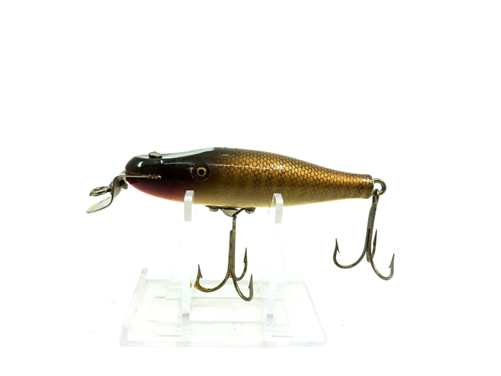 Imitation Creek Chub 900 Baby Pikie Minnow, Pikie Scale Color Lure Glass Eyes