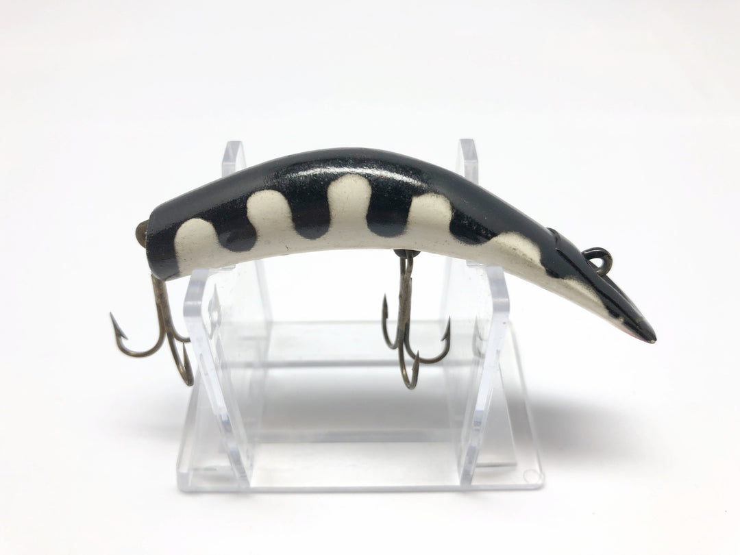Kautzky Lazy Ike 3 Black Rib Color Wooden Vintage Lure