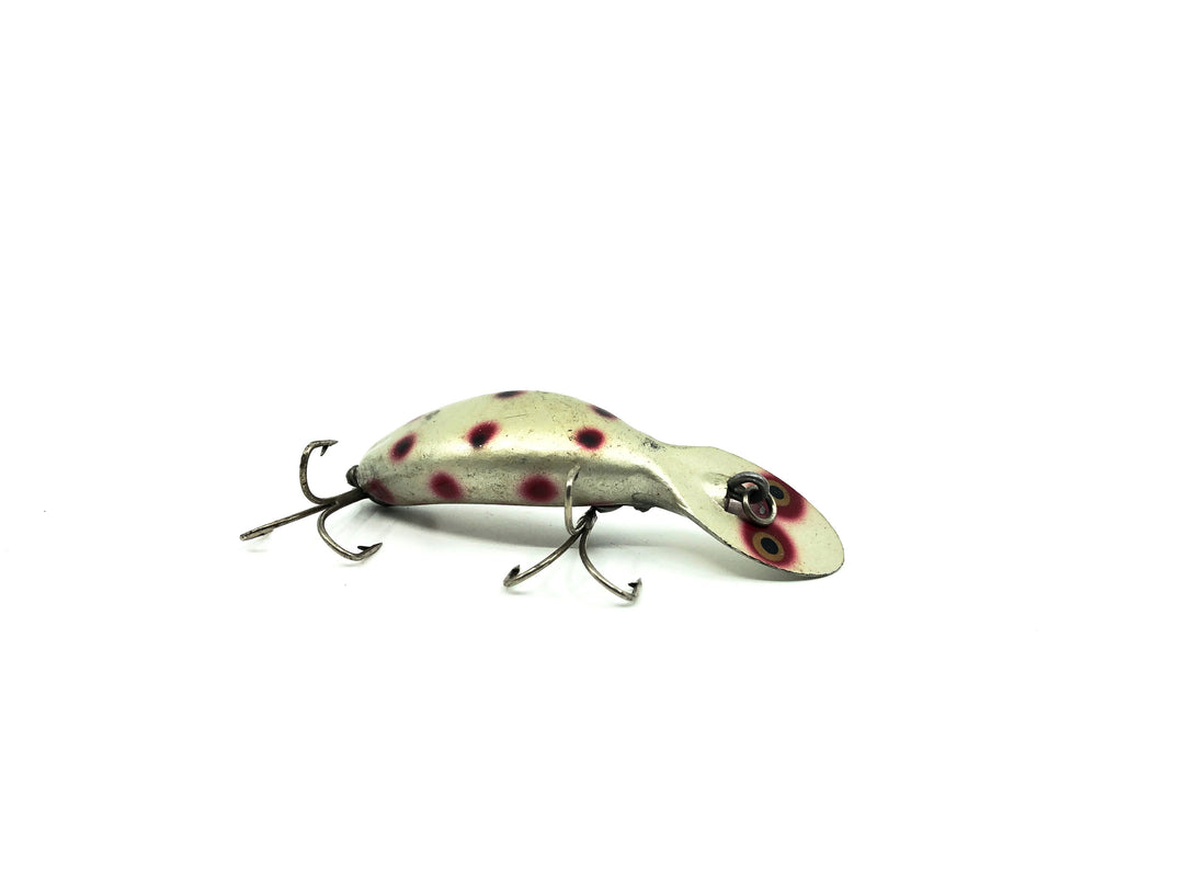 Heddon Tadpolly Spook SRB Silver Body Red and Black Spots Color