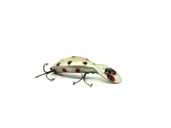 Heddon Tadpolly Spook SRB Silver Body Red and Black Spots Color